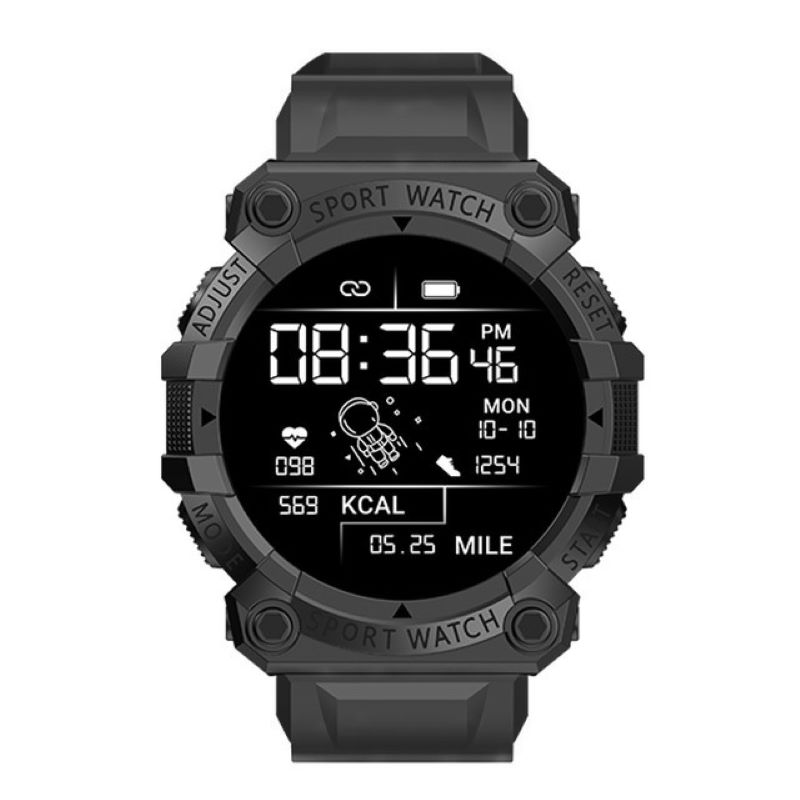 스마트 워치 스포츠 블루투스 알림 컬러 화면 Fd68s 건강 모니터링 착용 시계 블랙